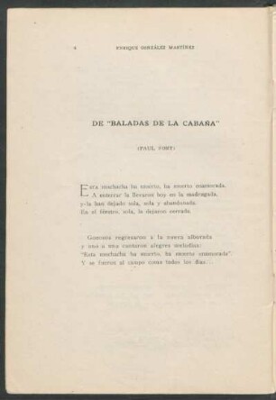 De "Baladas de la Cabaña"