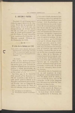 El sitio de la Habana en 1762 : Carta del Sr. Pedro Manuel Herrezuelo al gobernador de Santiago de Cuba sobre la expedición inglesa que salió de Jamaica para la conquista de la Habana.