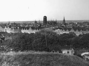 Danzig / Gdansk, Blick auf Danzig vom Bischofsberg