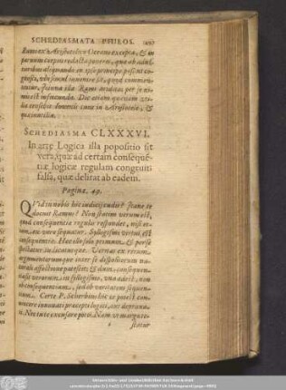 Schediasma CLXXXVI.