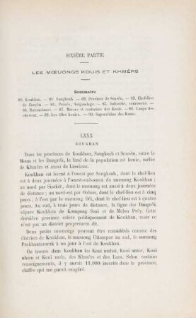 Sixième partie