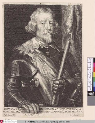 Carolus Columna [Porträt des Generals Carlos Coloma; Carlos Coloma; Portret van Carlos Coloma]