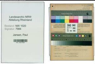 Entnazifizierung Paul Jansen , geb. 20.04.1881 (Fabrikant)