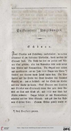 Entferntere Umgebungen