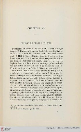Chapitre XV: Maison de Sertius