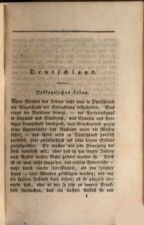 Almanach für Geschichte des Zeitgeistes, 1. 1830 (1829)