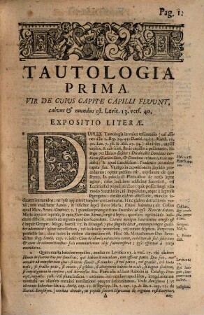 In sacras tautologias ... commentarii literales, 4