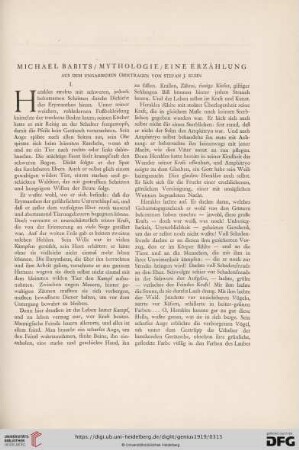1: Mythologie - eine Erzählung
