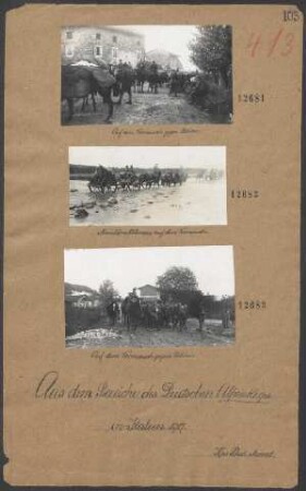 Auf dem Vormarsch gegen Udine
