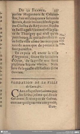 Fondation De La Ville de Caen, &c