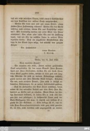51. [Von der Herzogin Caroline von S.-Gotha u. Altenb.]