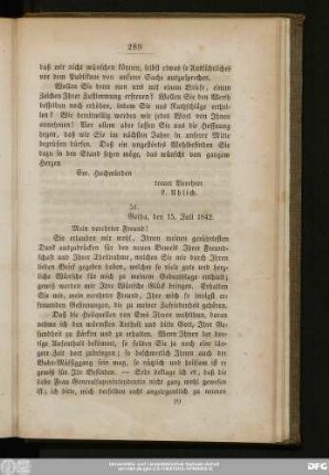 51. [Von der Herzogin Caroline von S.-Gotha u. Altenb.]