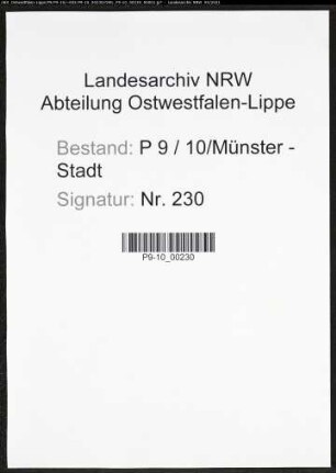 Heiratsregister Standesamt Münster
