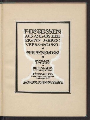 Federzeichnung der Innenseite in Passepartout