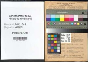 Entnazifizierung Otto Pattberg , geb. 01.02.1892 (Kaufmann)