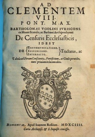 De Censuris ecclesiasticis