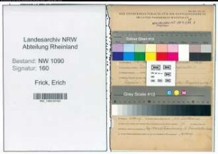 Entnazifizierung Erich Frick , geb. 12.03.1905 (Polizist)