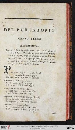 Del Purgatorio