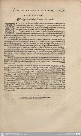 Caput Sextum. De significationibus domini ascendentis.