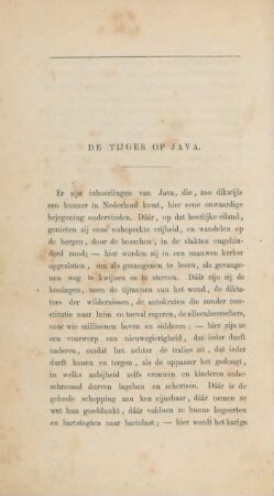De tijger op Java