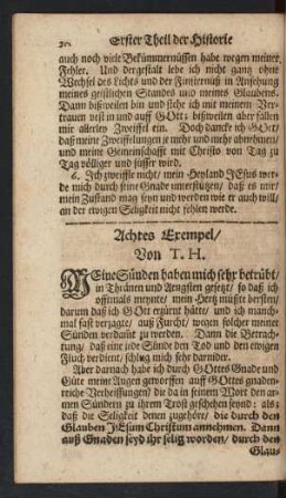 Achtes Exempel/ Von T. H.