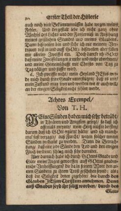 Achtes Exempel/ Von T. H.