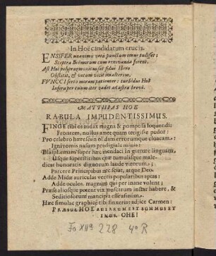 A1v, In Hoe candidatum crucis