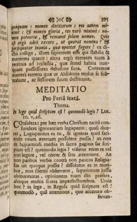 395-405, Meditatio Pro Feria sexta; ...