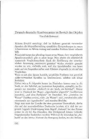 Deutsch-finnische Konfrontation im Bereich des Objekts