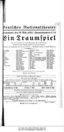 Ein Traumspiel