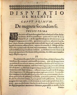 Dispvtatio Philosophica, De Magnete Sive Hercvleo Lapide