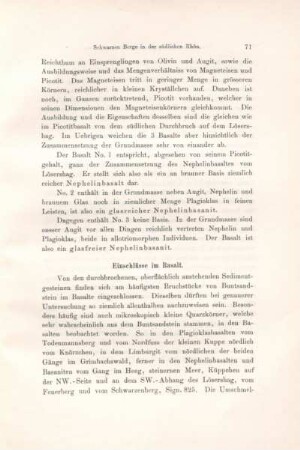 Einschlüsse im Basalt.