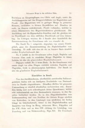Einschlüsse im Basalt.