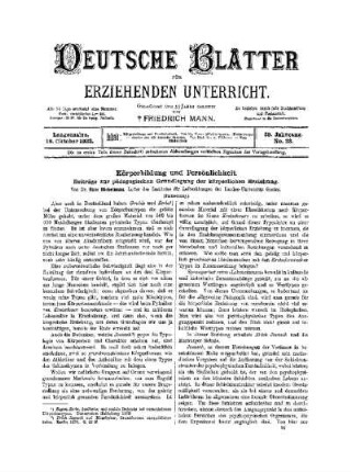 Körperbildung und Persönlichkeit : (Fortsetzung)