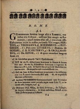 Aliqua iuris germanici de servorum conditione