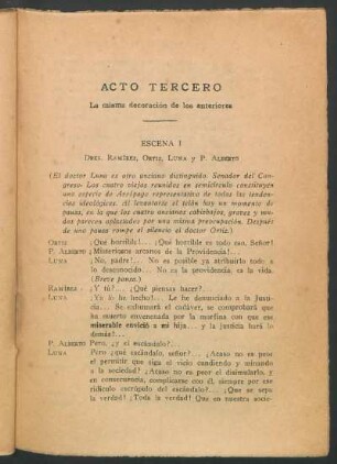 Acto tercero