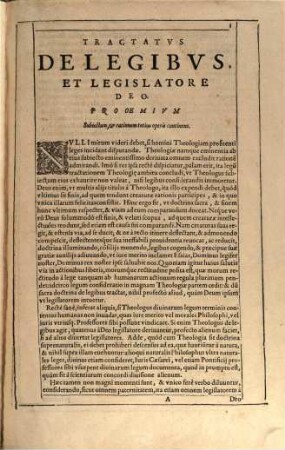 Tractatus de legibus ac Deo legislatore