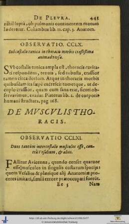 De Musculis Et Ossibus Thoracis