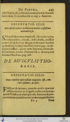 De Musculis Et Ossibus Thoracis