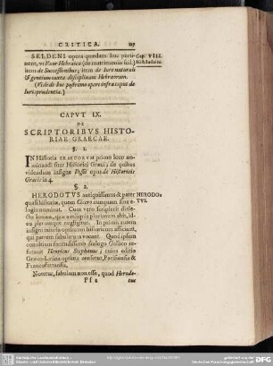 Caput IX. De Scriptoribus Historiae Graecae