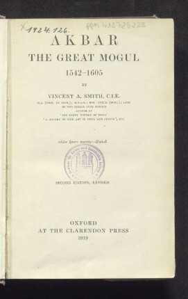 Akbar, the Great Mogul 1542-1605