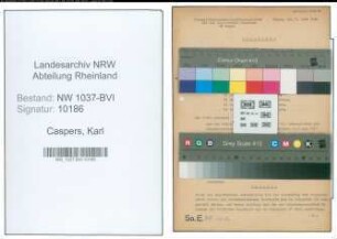 Entnazifizierung Karl Caspers , geb. 26.02.1893 (Kaufmann)