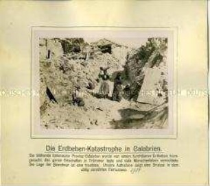 Durch das Erdbeben zerstörter Ort in Süditalien