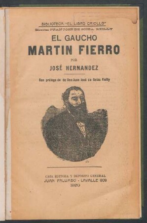 El gaucho Martín Fierro