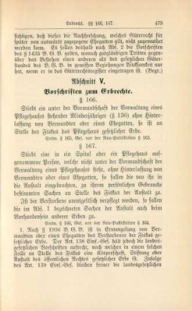 Abschnitt V. Vorschriften zum Erbrechte