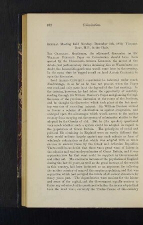 General Meeting. Monday, December 5th. 1870.