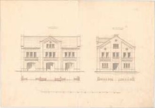 Voit, August von; Schrannenhalle - Ansichten, Querschnitte