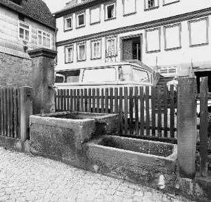 Laufbrunnen (''Spitalbrunnen''); Michelstadt, Untere Pfarrgasse 19