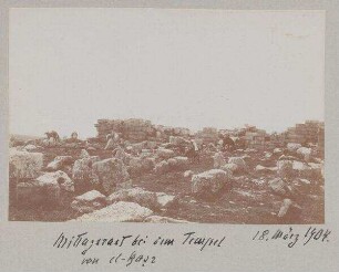 Mittagsrast bei dem Tempel von el-kasr 18. März 1904