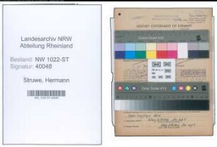 Entnazifizierung Hermann Struwe , geb. 18.05.1915 (Schlosser)